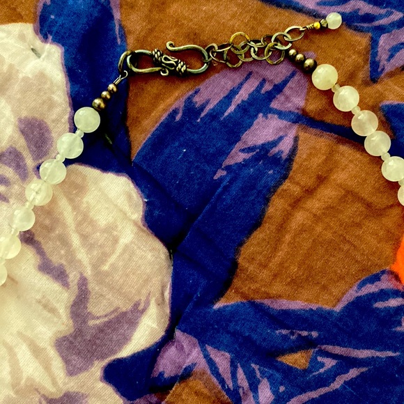 Gorgeous, rose quartz, necklace, large stone, with beads of rose quartz - Picture 5 of 6